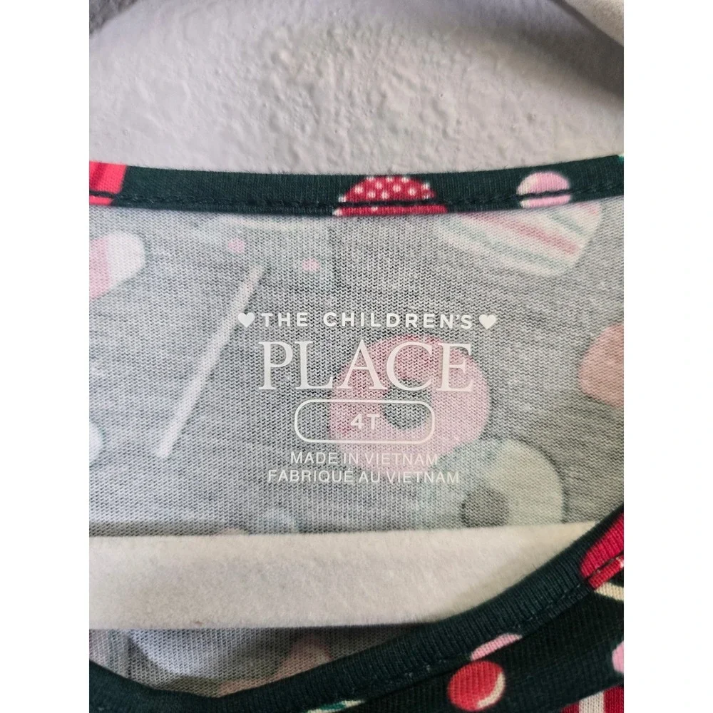 The Children's Place Holiday Christmas Candy Print Skater Dress 4T